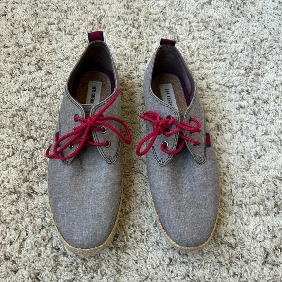 Men's Ben Sherman Canvas Lace Up Sneaker Size 9 - Picture 3 of 9